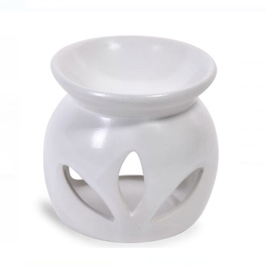 Κεραμικός αρωματιστής για Wax Melts και αιθέρια έλαια λευκός