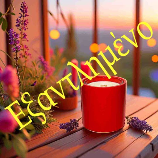Φυτικό Κερί σόγιας σε ποτήρι Jesmonite ΄΄Αφροδίτη''